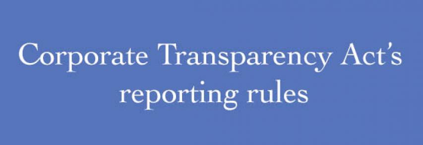 Businesses: Do you have to comply with the new corporate transparency reporting rules?