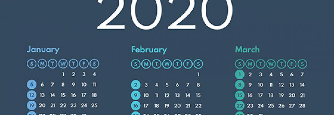 2020 Q1 tax calendar: Key deadlines for businesses and other employers